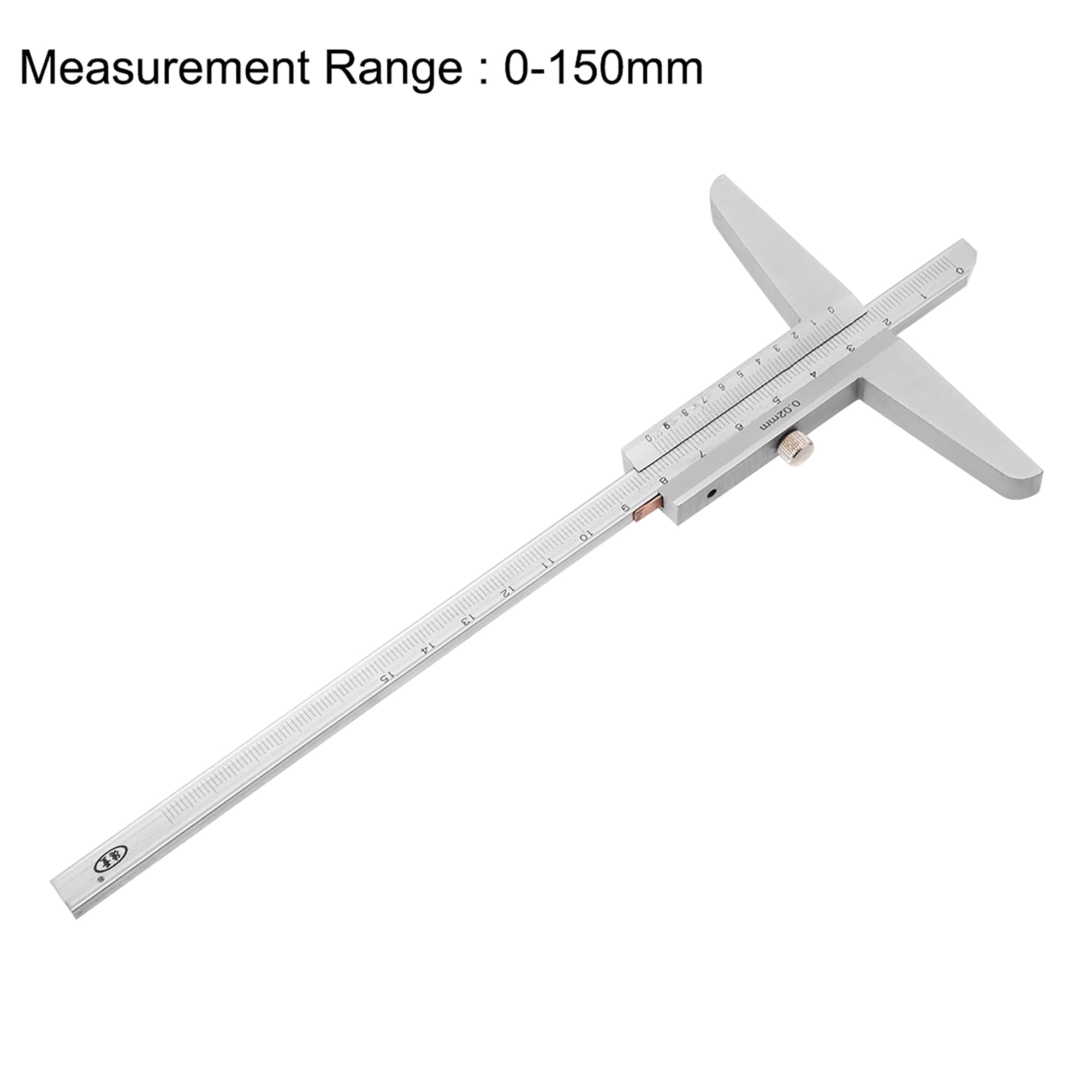 Uxcell 0-150mm Depth Caliper, 0.02mm Resolution Micrometer Gauge