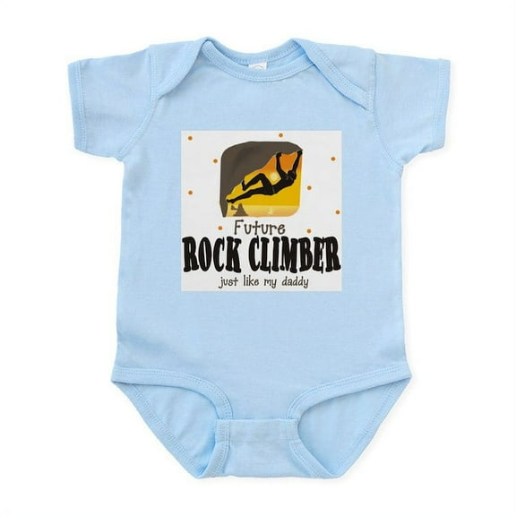 CafePress - Future Rock Climber Like Daddy Body Suit - Baby Light Bodysuit, Size Newborn - 24 Months