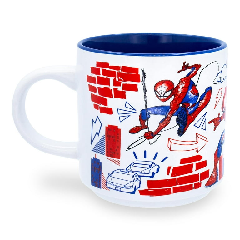 Spider-man Skateboarding Coffee Mug, Skateboard Mug, Spiderman Mug