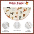 thumbnail image 4 of KLL Dogs Funny Pets Christmas Tree Skirt 30" ,Party Decorations Farmhouse for Christmas Decorations Holiday Party, 4 of 6