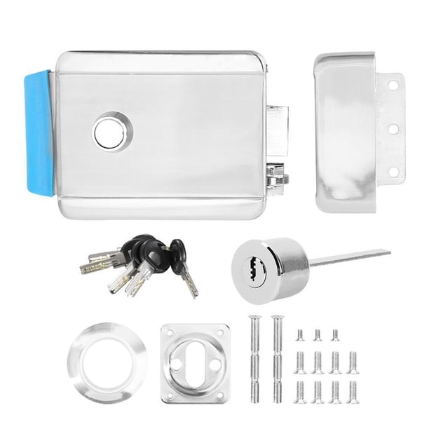 Cerradura De Puerta De Control Eléctrico De Una Sola Cabeza Cerradura De Seguridad Antirrobo Para Entrada De Acceso Izquierda Positiva Speravity EL007513-00