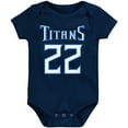 thumbnail image 2 of Infant Derrick Henry Navy Tennessee Titans Mainliner Player Name & Number Bodysuit, 2 of 3