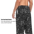 thumbnail image 4 of Top-kevin Mathematics Print Pajama Pants for Men Comfort Sleep Lounge Bottoms Straight-fit with Pockets S-XXL, 4 of 7