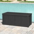 thumbnail image 7 of Bifanuo 180 Gallon Deck Box, Resin Outdoor Storage Box, Waterproof and UV Resistant Lightweight Indoor Storage Deck Box for Pool Supplies, Garden Tools, Toys, 7 of 7