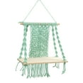 thumbnail image 2 of Estante flotante para colgar en de tapicería, colgador de plantas de pared de macramé hecho , estante colgante, soporte para libros de 30x40cm BLESIY Estante de pared de tapiz, 2 of 7