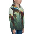 thumbnail image 5 of Kdxio Flying Parrots In Jungle Pattern Kids Boys Girls Zip Up Hoodie 3D Printed Hooded Sweatshirt Hoody Coat with Pocket 7-12 Y-Small, 5 of 6