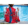 thumbnail image 2 of Spider-Man Kids 12" Polyester Beach Buddy and 28" x 58" Cotton Beach Towel Set, Red, Marvel, 2 of 10