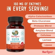 MaryRuths Gluten Relief Enzymes Vegan Gluten Free 60 Count
