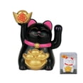 thumbnail image 2 of 2 Inch Lucky Cat Mini Solar-powered Automatic Waving Lucky Cat Car Cashier Shop Home Ornaments Feng Shui Cat Birthday Gift, 2 of 8