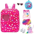 thumbnail image 4 of K.T.Fancy 7 PCS American 18 inch Dolls Bag Carrier Set and Accessories Including 18 Inch Doll Clothes, Shoes, Sunglasses, Doll Backpack and Toy Unicorn, 4 of 7