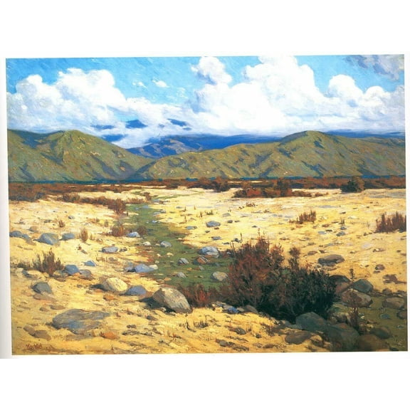 Desert River Mountains-Wachtel - CANVAS OR FINE PRINT WALL ART