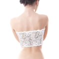 thumbnail image 3 of 3-Pack Women's Floral Lace Tube Top Bras - Seamless Stretchy Bandeau, 3 of 5