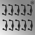thumbnail image 2 of Renovators Supply Black Birdcage Cabinet Pull 5" L Wrought Iron handles Rust Resistant Decorative Pulls for Kitchen Drawer doors w/Screws Pack of 10, 2 of 8