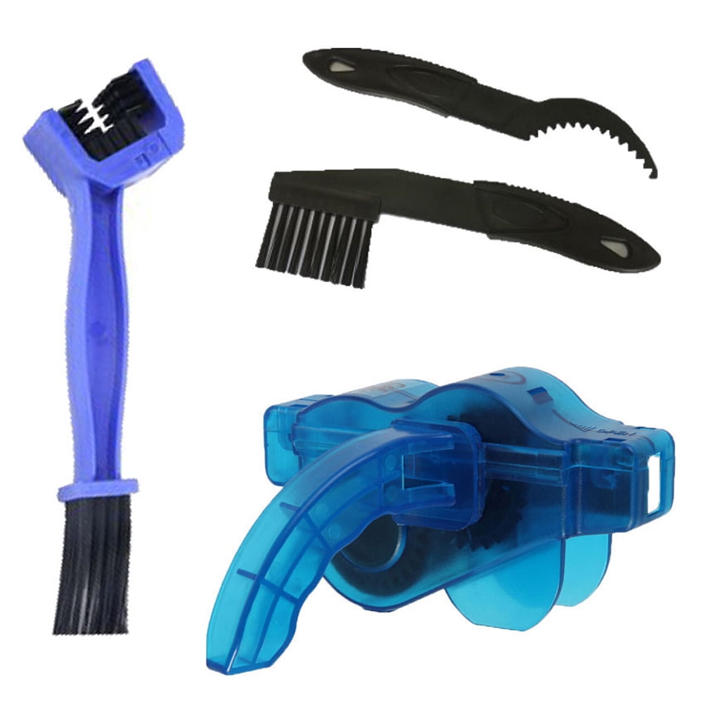 Portable Bicycle Chain Cleaner Bike Scrubber Wash Tool Mountain Cycling Brushes