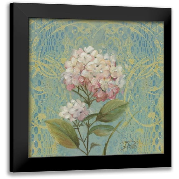 Pinto, Patricia 12x12 Black Modern Framed Museum Art Print Titled - The Garden Flower I