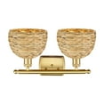 thumbnail image 4 of Innovations Lighting 516-2W-12-18 Woven Rattan Vanity Woven Rattan 2 Light 18" Wide Vanity, 4 of 7
