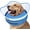 Blue, variant on Raised Inflatable Dog Cone Alternative Collars for After Surgery, Dog Donut Collar After Surgery, Soft Pet Cone for Small Medium Large Dogs to Stop Licking Navy,S(Neck 7"-9.5")