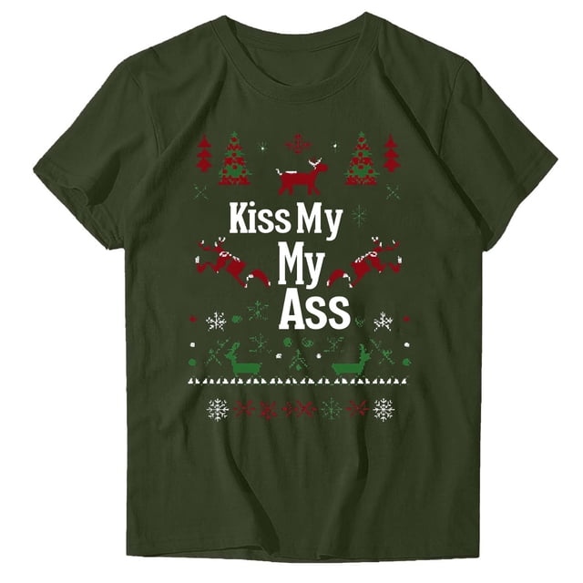 Blusas de Manga Corta para las Mujeres Divertida Impresión Cuello Redondo Camiseta Vintage, Blusas de Primavera para las Mujeres
