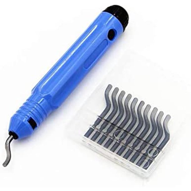 BLUUXIN Deburring Tool, Nb1100 Glitch Handle With 10 Bs1010 S10 Blade