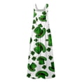 thumbnail image 5 of Saint Patrick's Day Overalls for Women Loose Fit Jumpsuit Plus Sizes Checkered Straight Leg Pants Stretch Bib Coveralls, 5 of 6