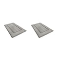 thumbnail image 4 of Injueey Alfombra de baño exquisita hecha a mano de felpa para cómodo paso a paso absorbente lavable TPR parte inferior gris claro 40*60cm gris claro 40*60cm 2piezas, 4 of 6