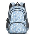 thumbnail image 2 of Paisley and Floral White Pattern Cute School Backpack Bag with Padded Back and Adjustable Shoulder Straps 16.9 X 12.6 X 5.9 Inches, 2 of 5