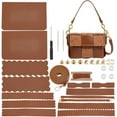 thumbnail image 6 of DIY Purse Making Kits PU Leather Crochet Handbag Making Kits DIY Made Crossbody Bag Material Making Set Shouler Bag Stitch Kits Making Supplies Black, 6 of 9
