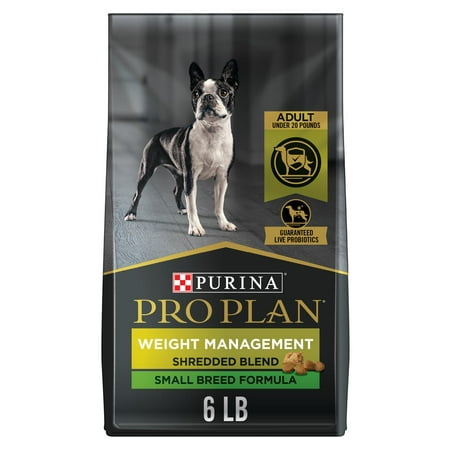 UPC: 0038100185181 | Purina Pro Plan Small Breed Weight Management Dog Food Shredded Blend Chicken & Rice Formula 6 lb. Bag