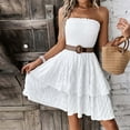 thumbnail image 5 of Giftesty Summer Dresses for Women Sexy Strapless and Slimming Holiday Dress, 5 of 9