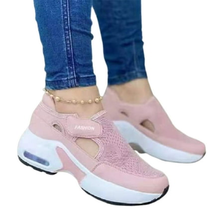 

Casual Platform Sports Shoes Fashion All-Match Sneakers For Couple Walking Shoes 42 Pink