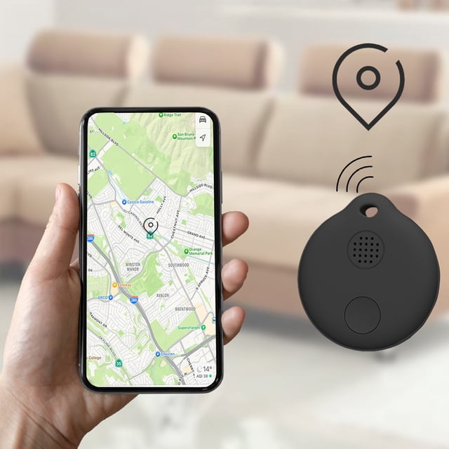 NARABB Key Wallet Wireless Finder Portable Positioning Bluetooth Loss Prevention Location Record Real Query Disconnect Alarm