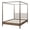 Dark Walnut, variant on NPD Furniture Bloomfield Queen Canopy Bed Set in Natural Pine