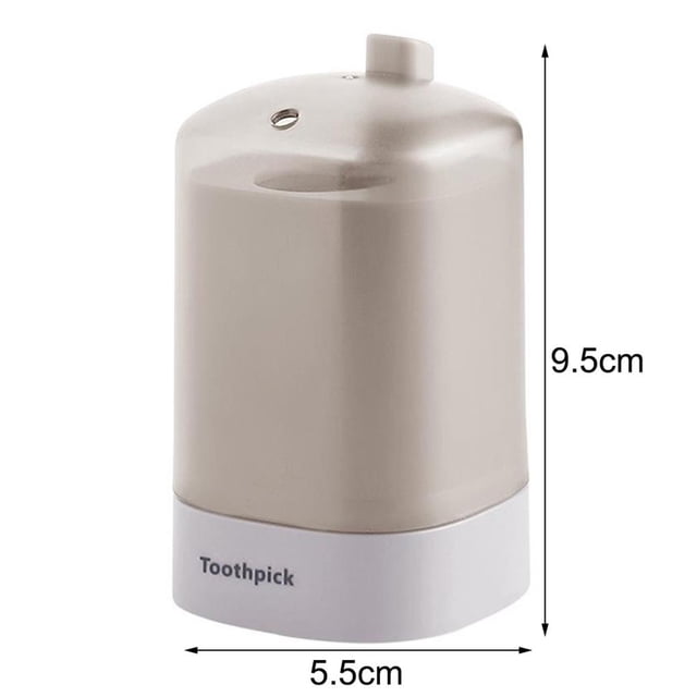 Billuyoard Soporte para palillos de dientes, dispensador automático de palillos de dientes, caja de palillos de a presión cuadrada, contenedor de Almacenamiento y organización del hogar Billuyoard HA023529-00