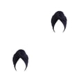 thumbnail image 1 of Sonducket Turbante de 2 capas con nudo, hiyab, Color sólido, ancho, elástico, para la cabeza, diademas, accesorios de estilismo Negro 2Conjunto, 1 of 6