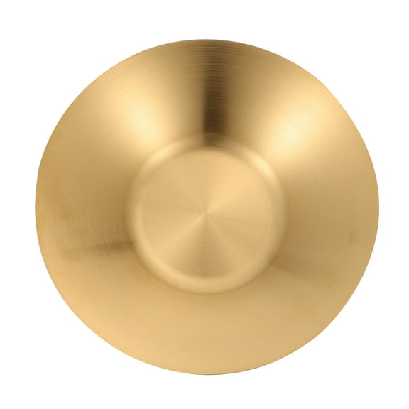 1pc Banquet Food Plate Round Design Dish Kitchen Food Container Deepen Plate