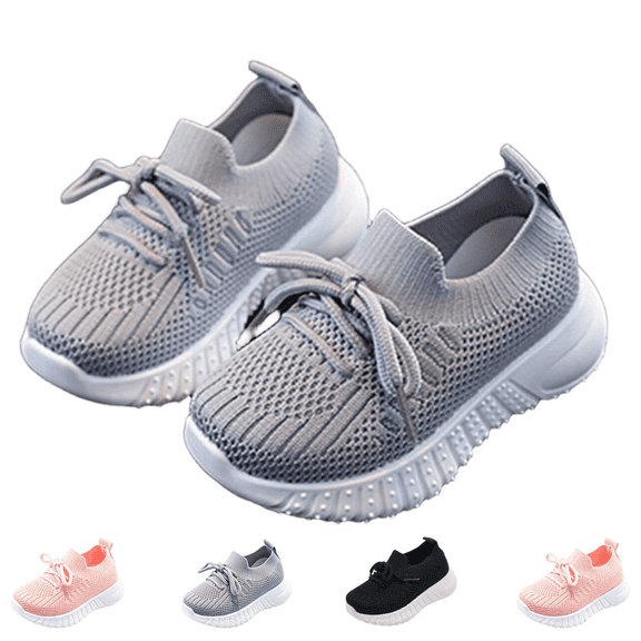 Toddler Girl Boy Walking Shoes 2026 Summer Tennis Sneakers | Wide Design Soft Rubber Sole Breathable Outdoor Running Casual Gray 31