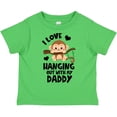 thumbnail image 3 of Inktastic Monkey I Love Hanging out with My Daddy Boys or Girls Toddler T-Shirt, 3 of 5