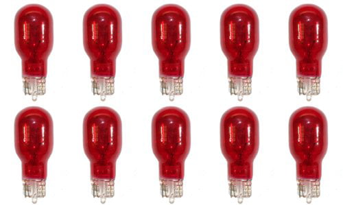 Bulbs 3.78 W Red 14 V CEC Industries #1895R G-4.5 shape BA9s Base 10pk 