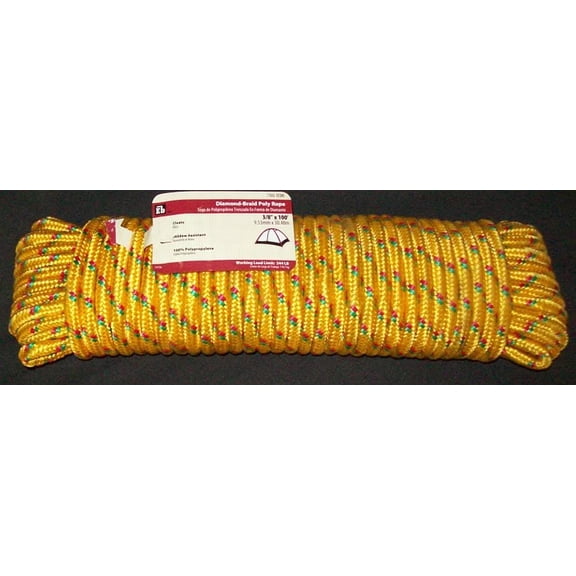 Everbilt Diamond-braid Poly Rope 3/8' X 100'