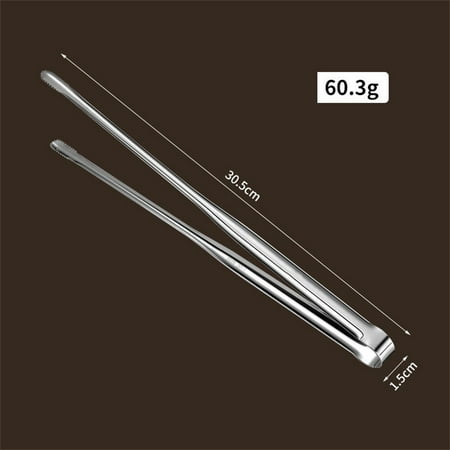 

Japanese Stainless Steel Grill Tongs Bread Steak Elongated BBQ Kitchen Gadgets