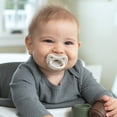 thumbnail image 2 of Chicco PhysioForma® Luxe One-Piece Silicone Pacifier, 0-6 Months, 2pk  - Pearl Grey, New, 2 of 9