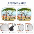 thumbnail image 6 of Disketp 2 Piece African Women In Mountain Landscape Pattern Windshield Sunshades,Folding Windshield Sun Shade For Car Suv Trucks Sedan,Blocks Uv Rays Sun Visor Protector-Small, 6 of 7