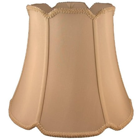 Light 16 Inch Pendant Warehouse Shade - Lampshade Round Soft Tailored Faux Silk Fabric Honey Finish 10 x 16 x 14.5 Inch