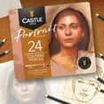 thumbnail image 3 of Castle Art Supplies Portrait Themed 24 Colored Pencil Set in Tin Box, 3 of 6