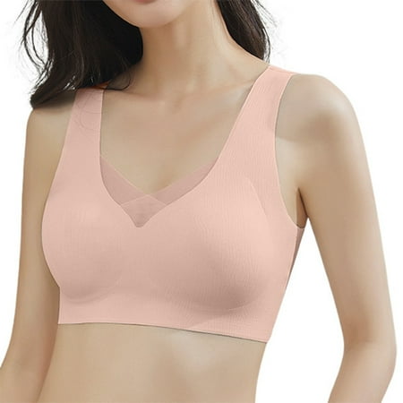 khonts Women s Seamless Post Surgery Bras Mastectomy Prosthesis Bra for Forms Artificial Boobs Soft Smoothing Back Bralettes Beige XL