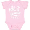 thumbnail image 3 of Inktastic Spring Break the Beach is My Happy Place Boys or Girls Baby Bodysuit, 3 of 5