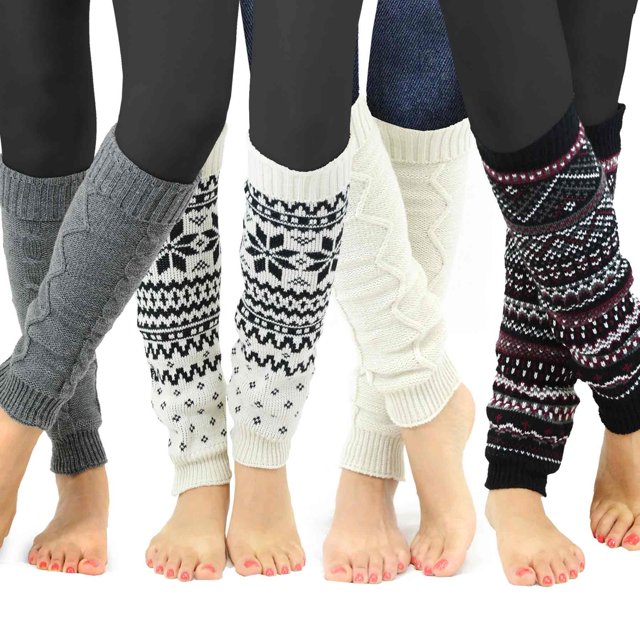Caja de regalo TeeHee de Leg Warmers, moda femenina, 4 pares