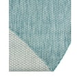 thumbnail image 2 of Unique Loom Outdoor Solid Collection Area Rug (13' Round Aquamarine/Ivory), 2 of 6
