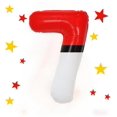 thumbnail image 1 of Globo Aijoso Número 7 Rojo y Blanco 40 Pulgadas, 1 of 8