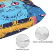 thumbnail image 3 of Kdxio Cotton Pillow Cases 16"x24" Pillowcases,Soft and Breathable Bedroom Pillow Cases-Colorful Cats Pattern Art-No Pillow Core, 3 of 5